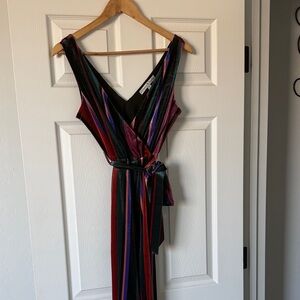 Striped Multicolor Sleeveless Dress